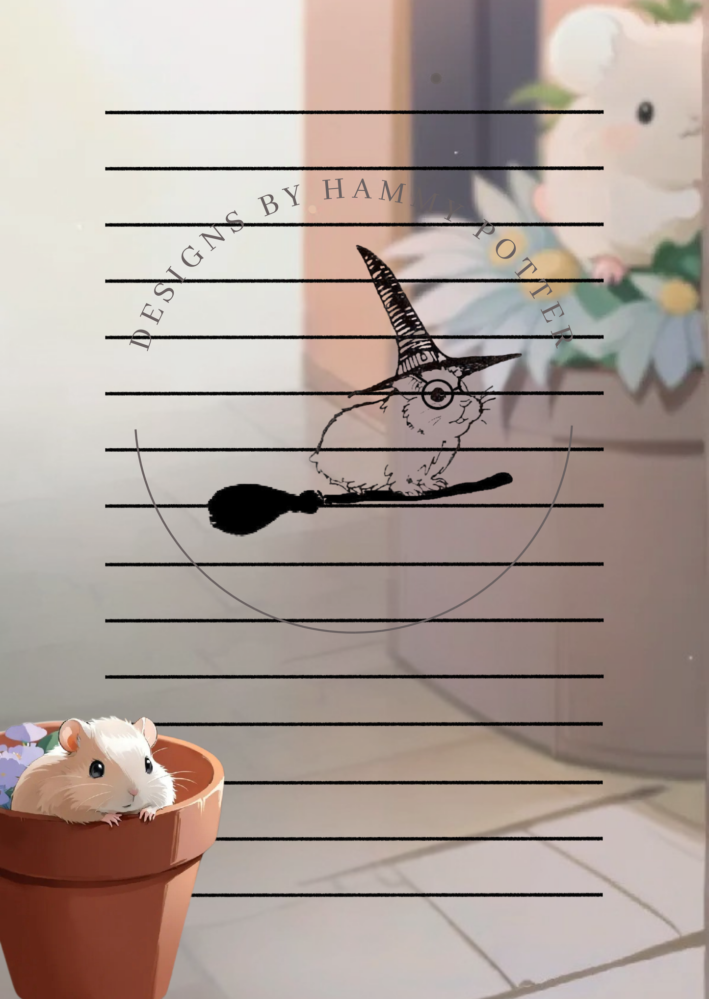 Customized easy-tear notepads with cartoon design of your pet