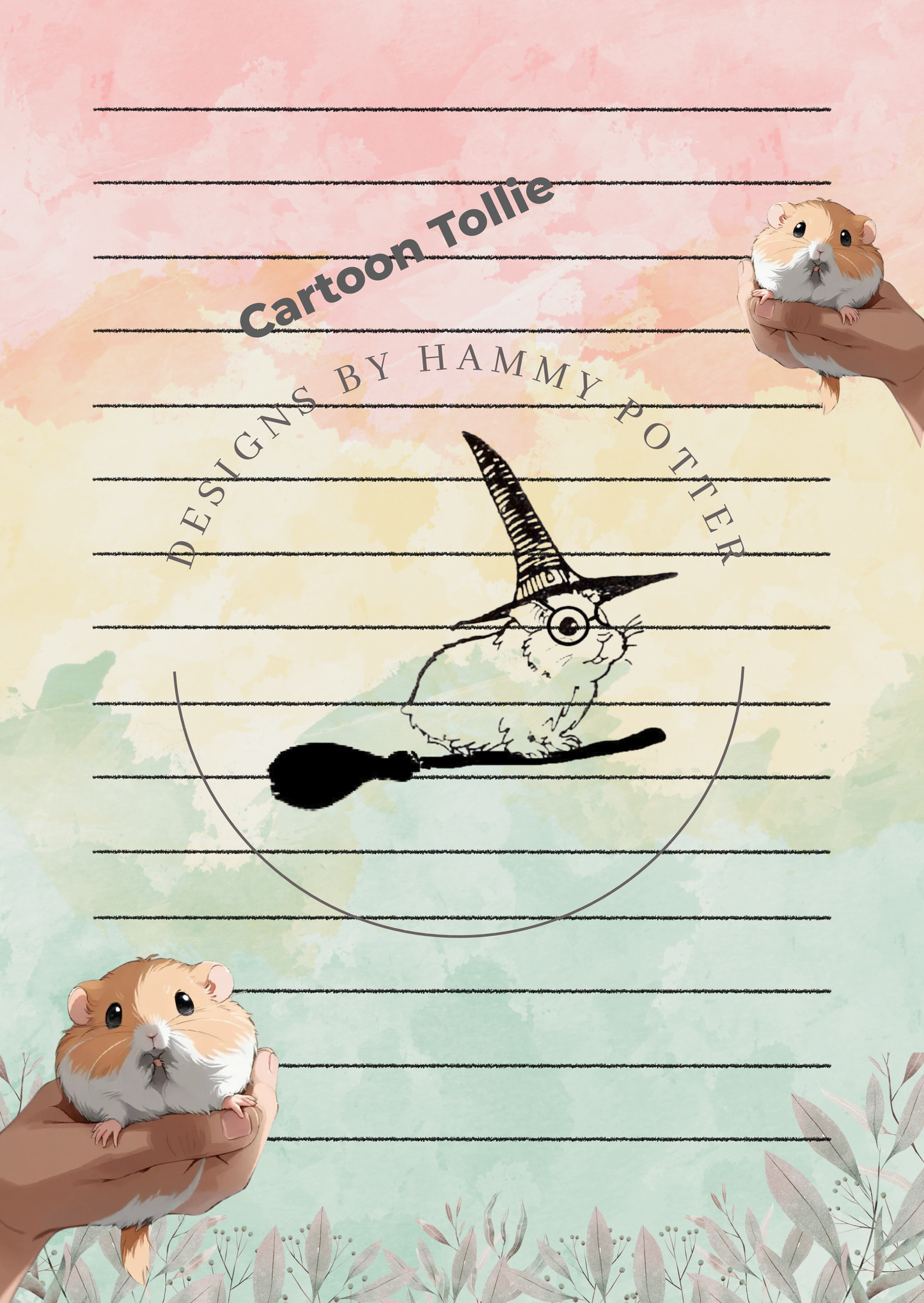 Handmade rodent-themed easy-tear notepads