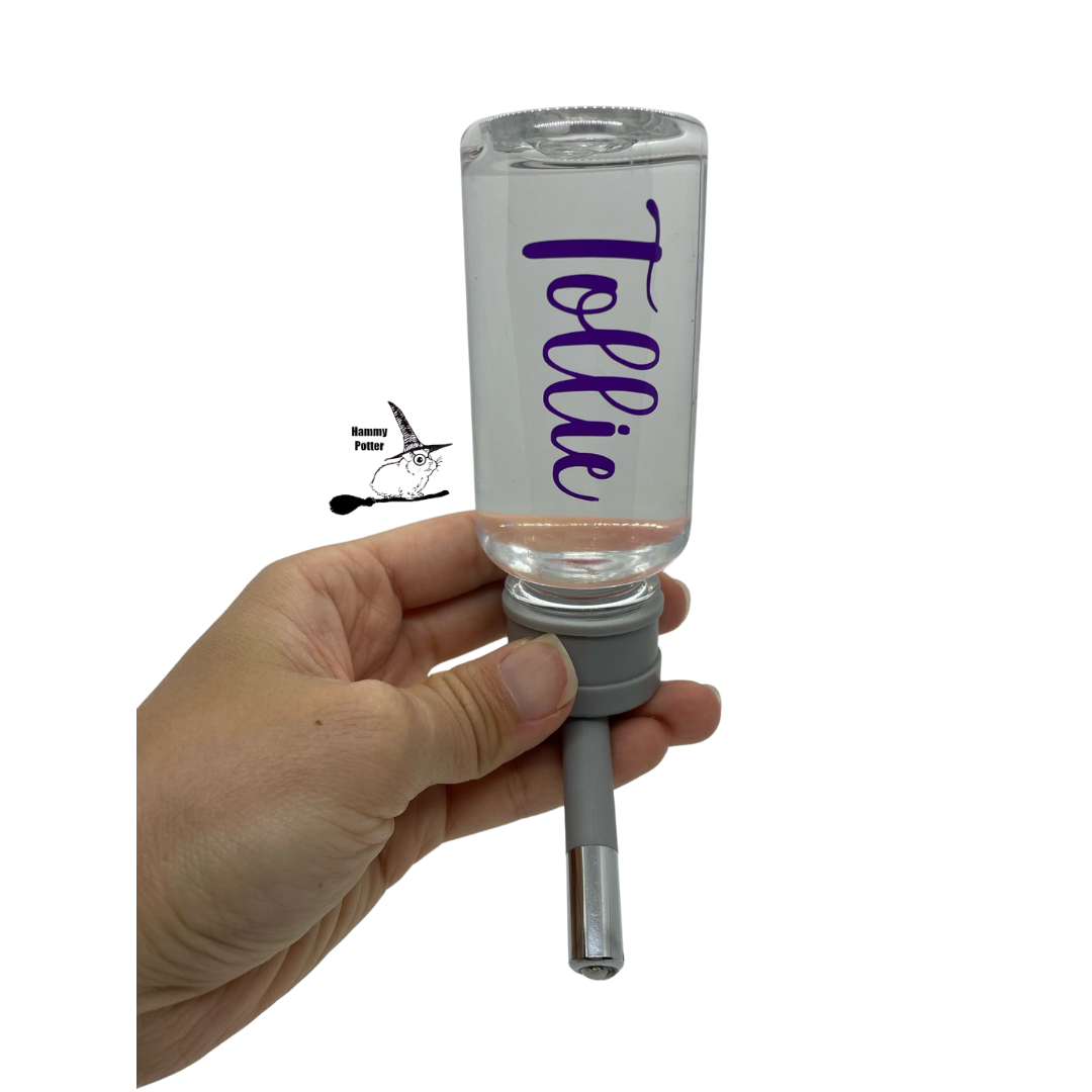 Customized water bottle with acrylic bottle holder