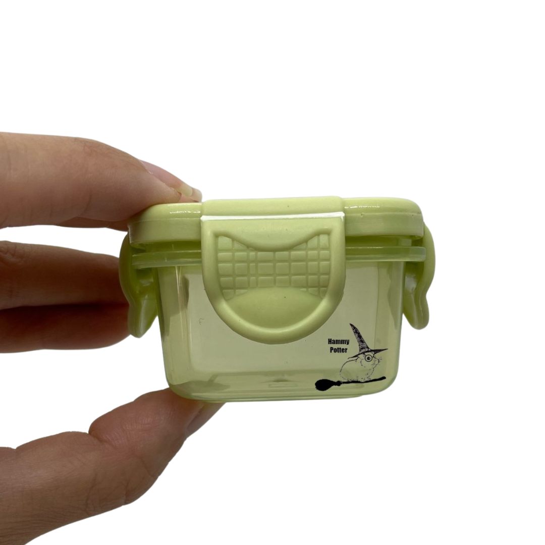 Mini plastic food storage boxes