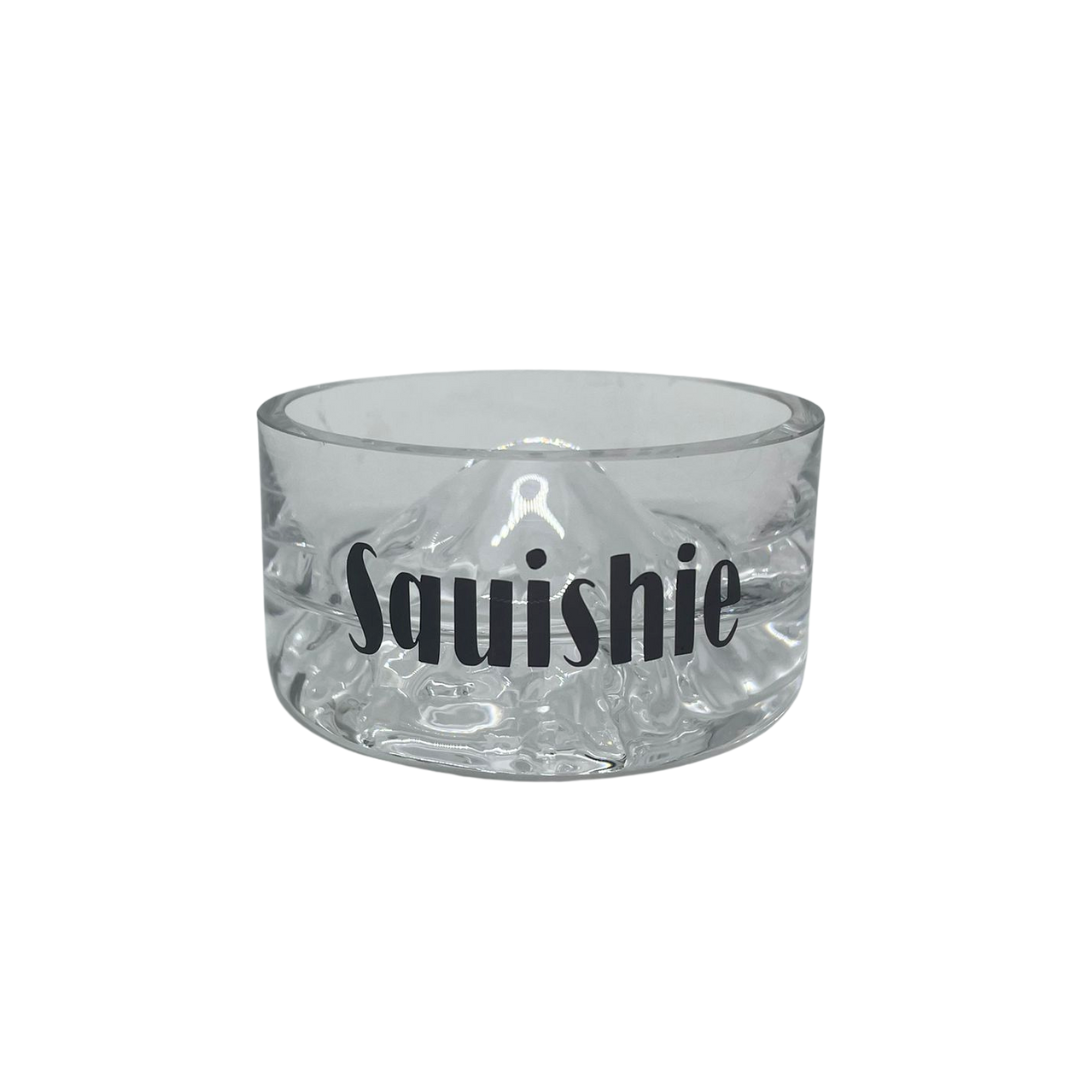 Niteangel Mt Fuji glass drinking bowl with name customization option