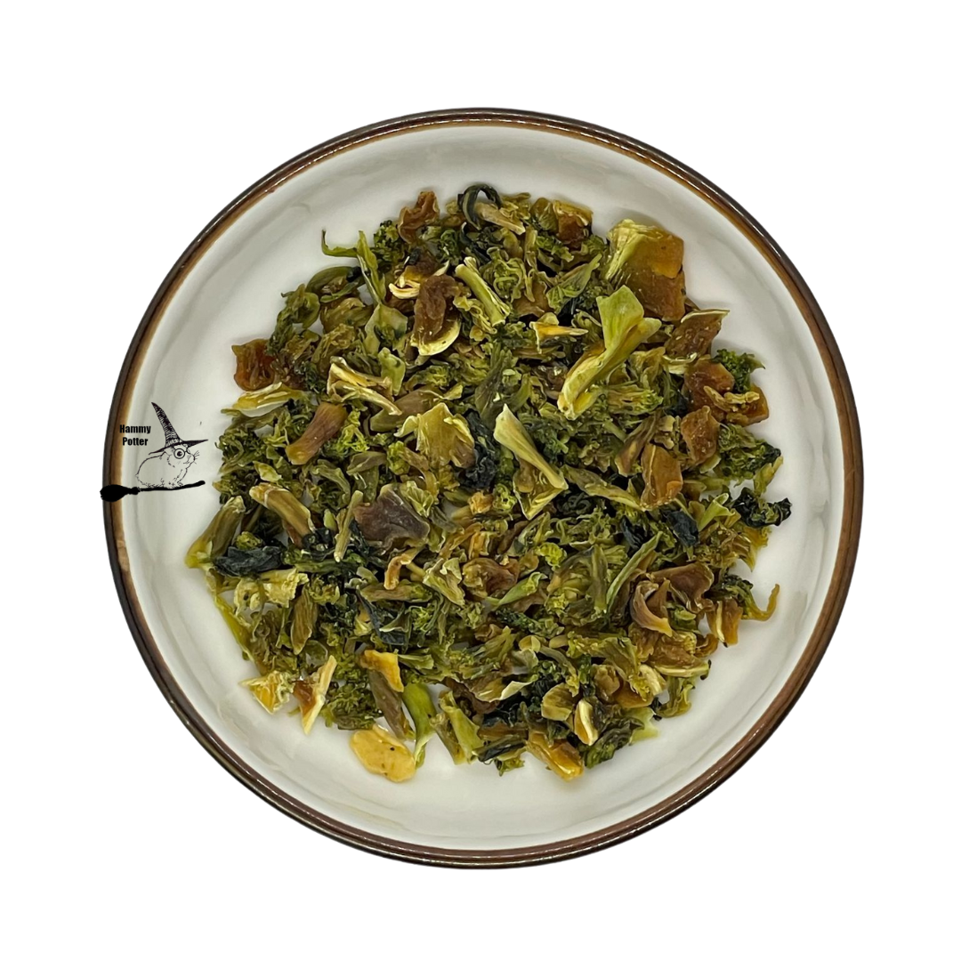 Dried broccoli pieces