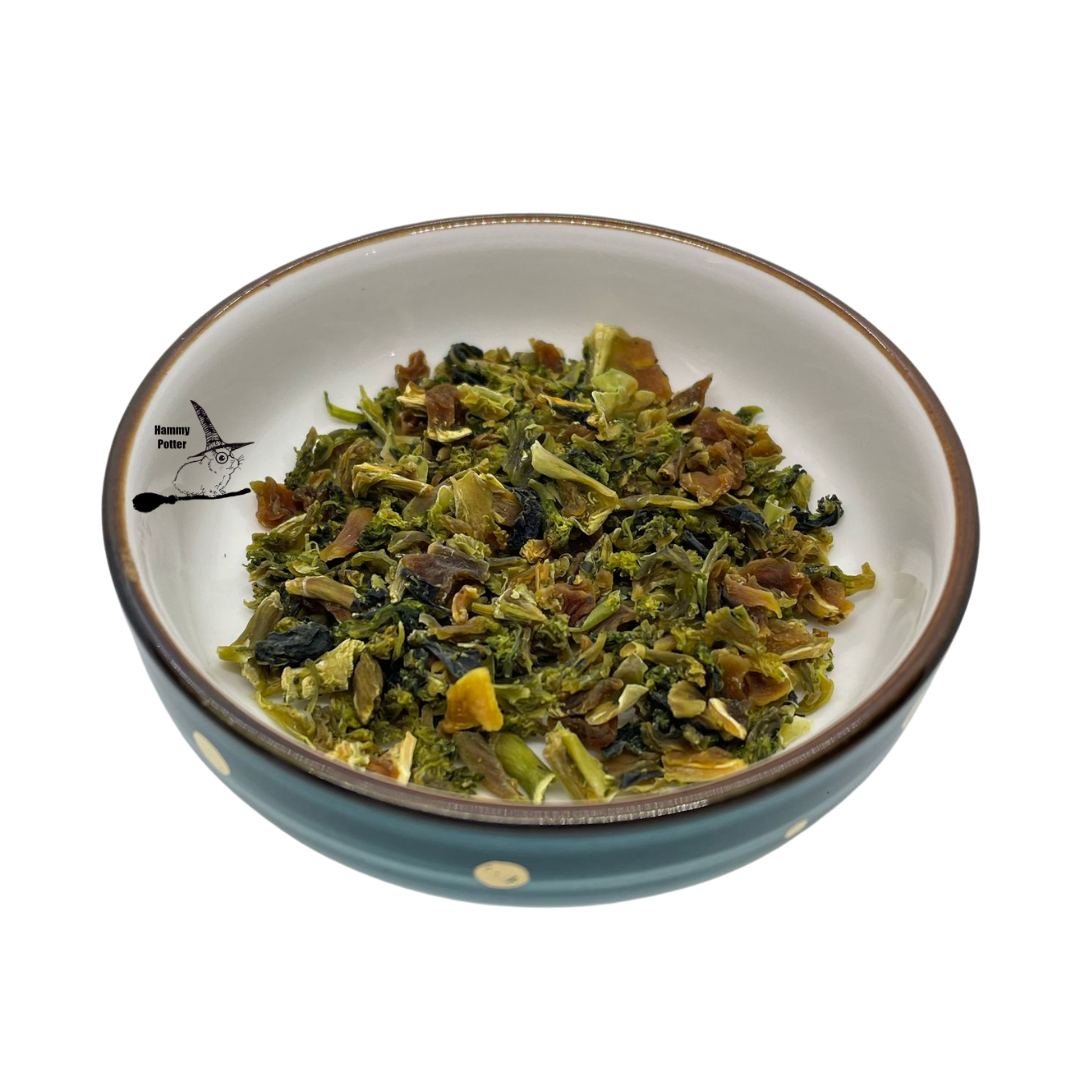 Dried broccoli pieces