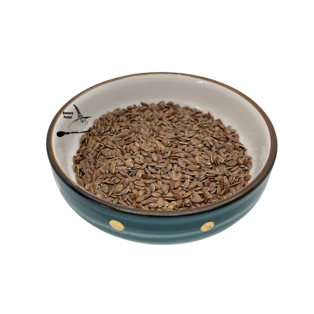 Organic golden or brown flaxseeds