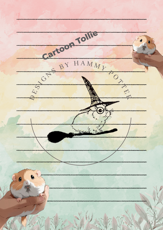 Handmade rodent-themed easy-tear notepads