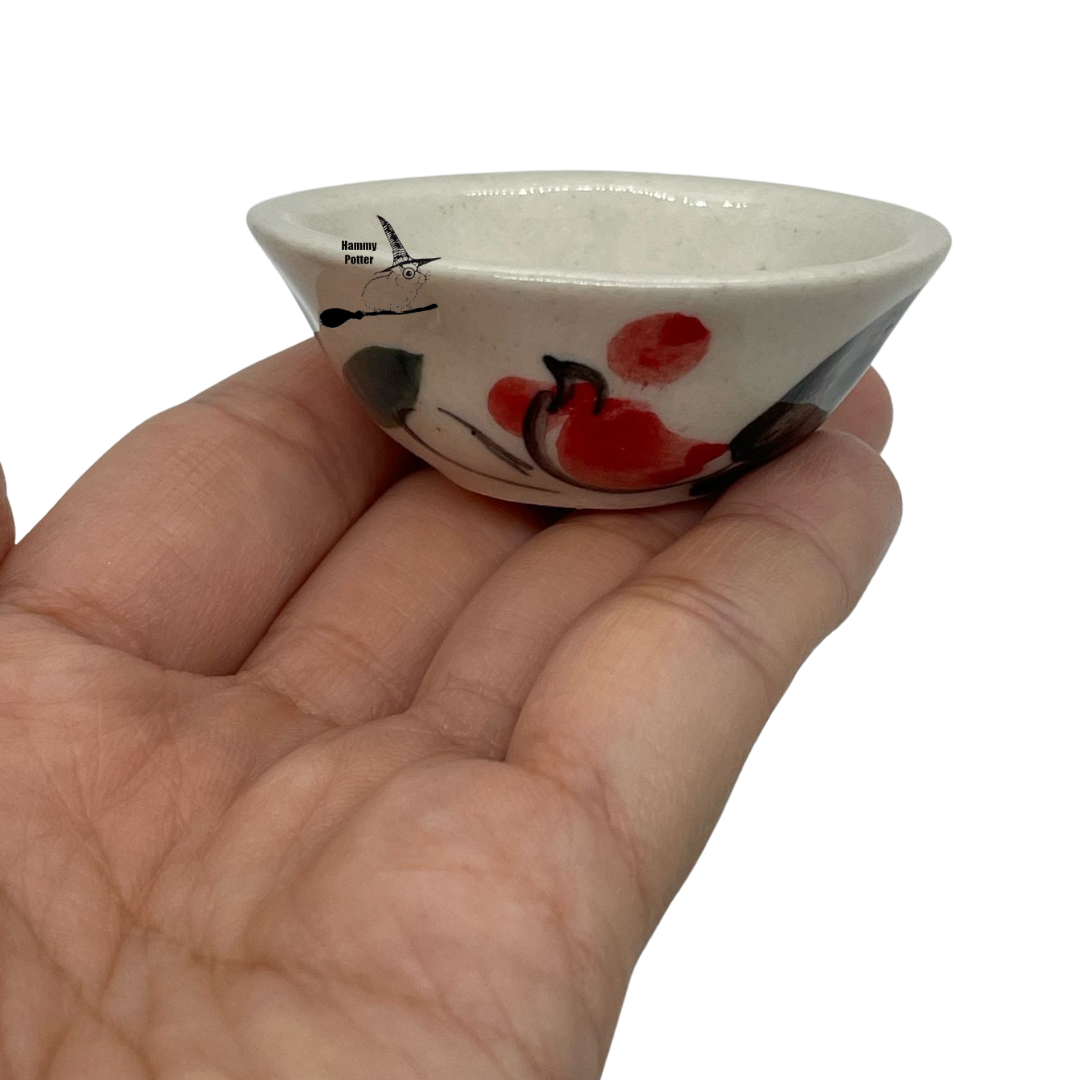 Ceramic chicken bowl (curved edge)