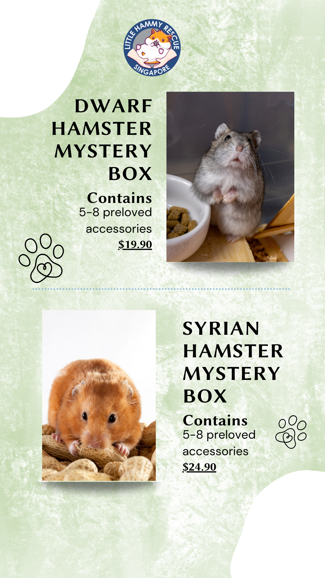 LHRS Hamster Accessory Mystery Box (100% proceeds go to LHRS)