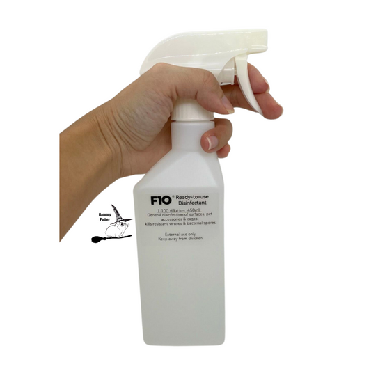 Ready-to-use F10 pet disinfectant/cleaning agent