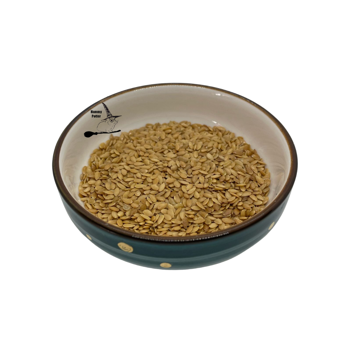 Organic golden or brown flaxseeds