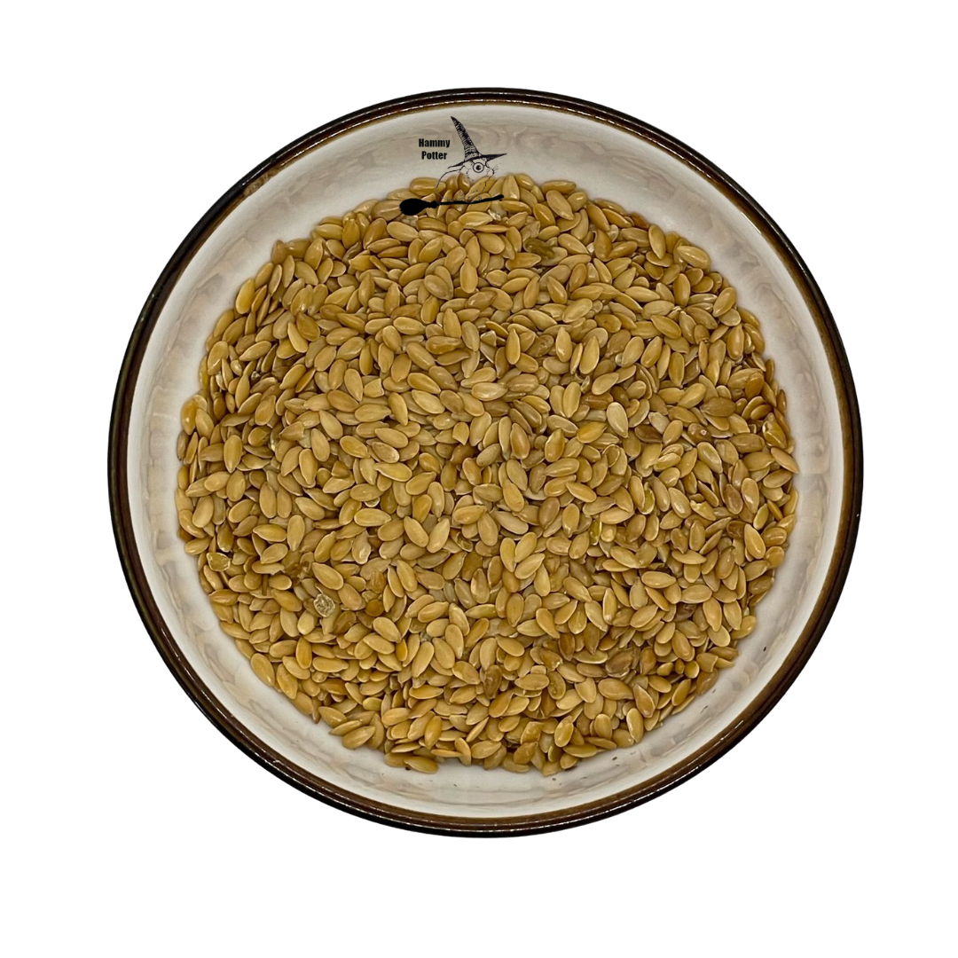 Organic golden or brown flaxseeds