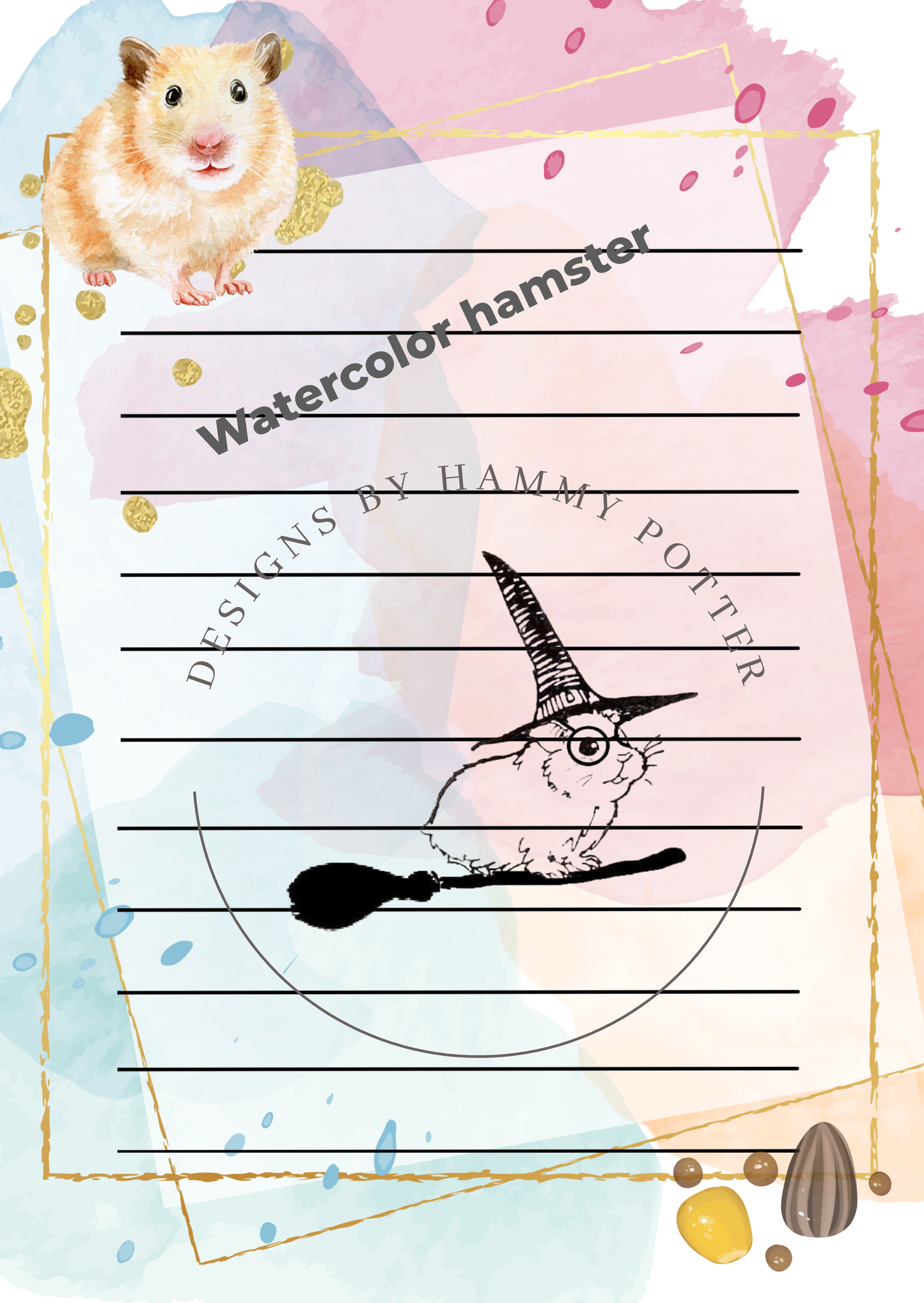 Handmade rodent-themed easy-tear notepads