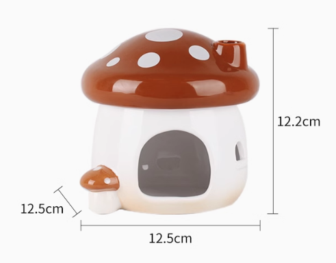 Ceramic mushroom hideout